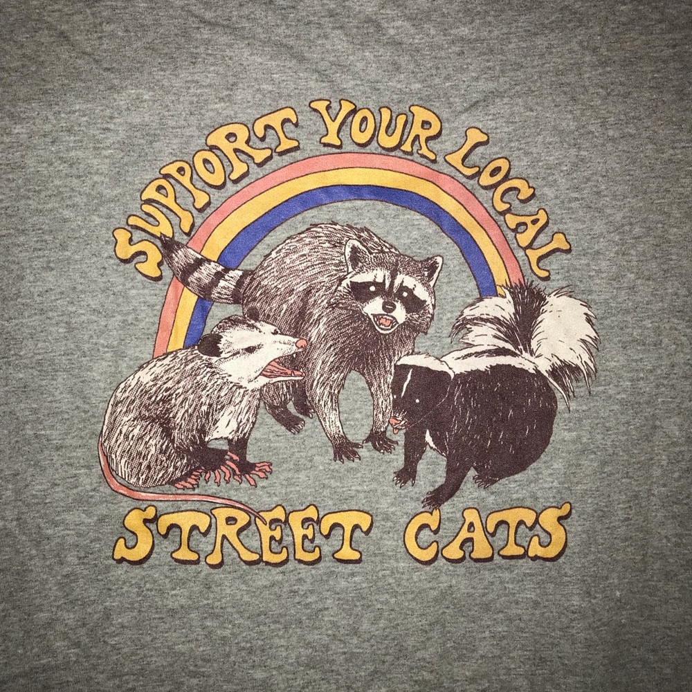 Animal Support Your Local Street Cats funny Shirt